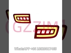 LED Bumper Light Rear Fog Lamp Brake Light Dynamic Turn Signal Reflector For Prado