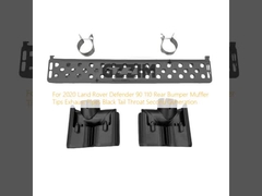 For 2020 Land Rover Defender 90 110 Rear Bumper Muffler Tips Exhaust Pipes Black Tail Throat Second Generation