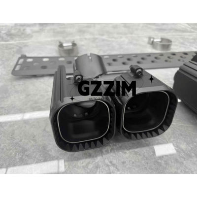 Rear Bumper Muffler Tips Exhaust Pipes Black Tail Throat Second Generation For 2020 Land Rover Defender 90 110