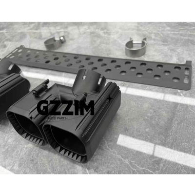 Rear Bumper Muffler Tips Exhaust Pipes Black Tail Throat Second Generation For 2020 Land Rover Defender 90 110
