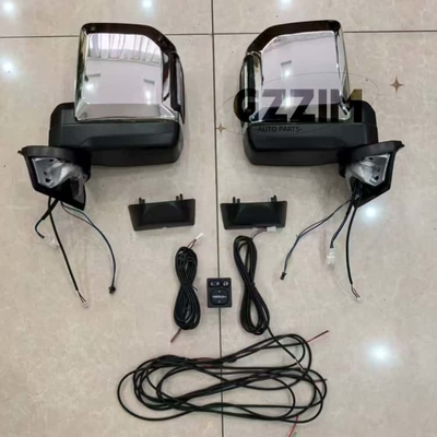 For Land Cruiser LC7SERIES LED Reversing Mirror LC70 LC71LC76 LC79 LC78 View Mirror 2010-2024 Aluminum ABS Side Mirror/Fit Black