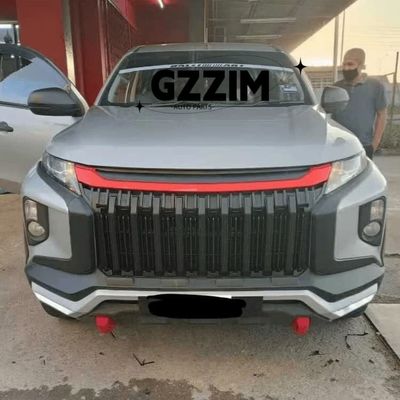 Auto Parts Black Red Car Bumper Grille For Mitsubishi Triton L200 2019